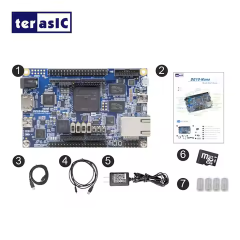 DE10-Nano Mister FPGA Development Board Altera CycloneV SoC ARM Cortex-A9 with ADC G-Sensor Ethernet