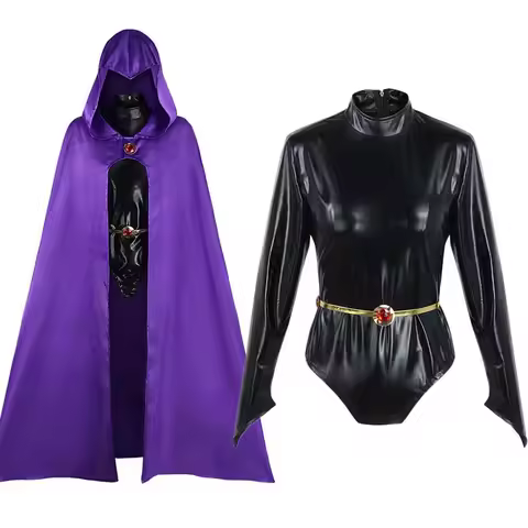 Raven Cosplay Costume Movie Raven Jumpsuit Bodysuit for Halloween Super Hero Outfits Comic Con