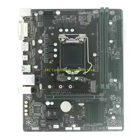 For Gigabyte H310M used Motherboard H310M D2P 2.0 support DDR4 M.2 Pci-E 3.0 Support for 9th and 8th
