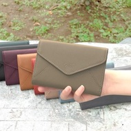 (可可色)簡約信封式9卡1照牛皮中夾4141