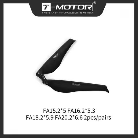 T-MOTOR Carbon Fiber Folding and Push Type Propeller FA15.2*5 FA16.2*5.3 FA18.2*5.9 FA20.2*6.6 2pcs/