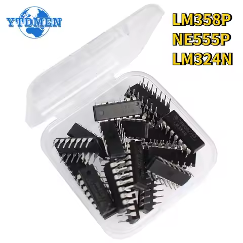25pcs/box NE555P LM358P LM324N DIP Integrated Circuits Timers NE555 LM358 LM324 Operational Amplifie