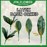 [RM3.90-RM7.60/PC] 1PC Latex Daun Orked/ Orkid Leaf/Orkid Leaf/Daun Gubah/Aksesori Daun Orkid