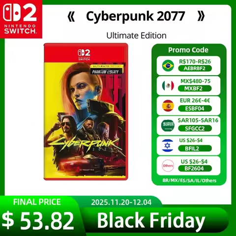 Nintendo Switch 2 Game Deals - Cyberpunk 2077 Ultimate Edition - Games Adventure Action and RPG Genr