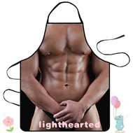 LIGHTHEARTED Muscle Men Baking Apron Novelty Kitchen Cooking Funny BBQ Chef