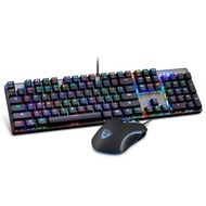 MOTOSPEED CK888 RGB BACKLIGHT MECHANICAL KEYBOARD + MOUSE COMBINATION (SILVER)
