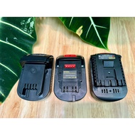 Base to convert MILWAUKEE, DEWALT, BOSCH to Makita 18V battery to Makita 18v machine.