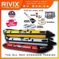 RIVIX RV Ranger Valley Thick HighQuality Pro Fishing Inflatable Boat Bot Pancing Sea Lake River Pera