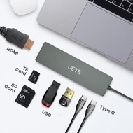 Jete Converter X1 6 In 1 Type-C Hub Usb 3.0 Usb 2.0 - Official 2 Year Warranty