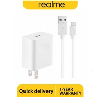 Original Realme Type C Charger Fast Charger for Realme C11 C12 C15 C25 C21Y C25Y C3 Narzo 20 30A 50 50i 50A Prime 5i 5 6 7 8 Pro 6i 6Pro 7i 8 8i 10 9 Pro Plus 4G 5G C30S C21 C33 50W Quick Charging Adapter with Type C / Micro USB Cable Travel Wall Charger