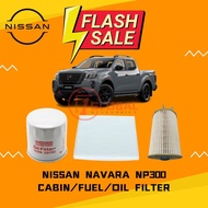 OEM STYLE NISSAN NAVARA NP300 CABIN AIR COND FILTER / OIL FILTER / FUEL FILTER