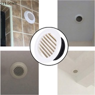 HappyHome Exterior Wall Air Vent Grille Plastic Round Air Exhaust Vent Grille Ducting