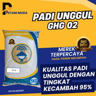 BENIH PADI GHG 02 HERCULES 02 KEMASAN 5KG KUALITAS BENIH PADI UNGGUL
