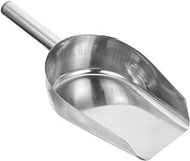 Luxshiny Stainless Steel Scoop for Dog Cat Food Popcorn Coffee Candy Sugar Flour Dry Goods Scoop Grain Shovel L