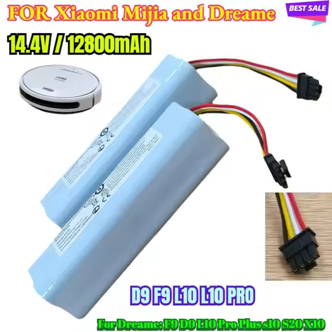14.4V 12800mAh,Battery X10+PLUS B101CN OMNI 1S for Xiaomi Mijia and Dreame F9 D9 L10 Pro Plus S10 S2