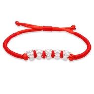 【童樂繪金飾】兒童純銀紅繩手鍊 五虎臨門 (彌月銀飾 滿月禮)