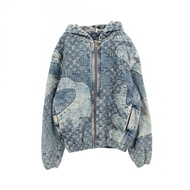 [二手] LOUIS VUITTON LOUIS VUITTON NIGO 牛仔夾克，Monogram 拼接，帶帽，RM221M UZD HMA16E，其他 x NIGO 牛仔夾克，男士。