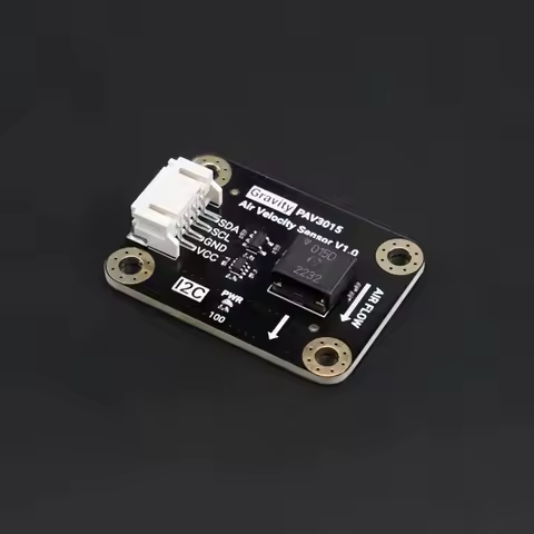 Gravity PAV3015 Air Velocity Sensor I2C 0-15m/s, Hot-wire Anemometer ±5% Accuracy for Arduino ESP32 