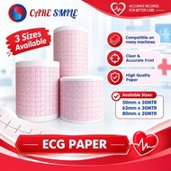 ECG Paper Medical Chart Paper 50mm 63mm 80mm For ECG Machine 1 Roll