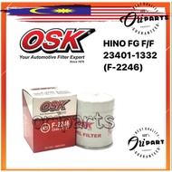 OSK FUEL FILTER F-2246 PENAPIS DIESEL LORI LORRY 23401-1332 HINO FG WU300 HO7D HO7C FUEL FILTER F 22