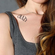 Cool Letter Minimalist Cool English Stickers Decorative Stickers Letter Tattoo Stickers Sm