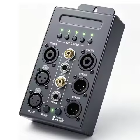 Super Sale Act100 Audio Cable Tester - Xlr Cable Tester for Stage Audio Engineering, Dedicated Micro