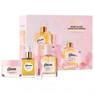 Gisou Honey Hair Care Colored Lip Oil Set Hair Mask Hair Care Oil Hair Perfume Moisturizing Lip Glos