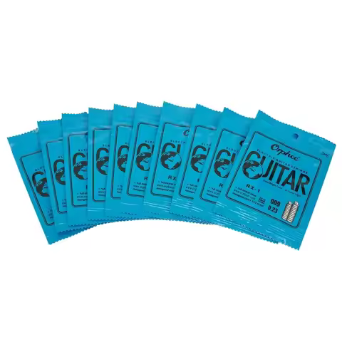 10PCS Orphee Single Strings For Electric Guitar 1st E-String(.009) Replacement High-carbon Steel Str
