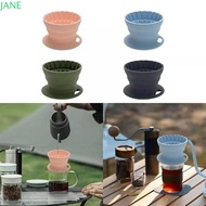 JANRY Coffee Dripper, Reusable Collapsible Coffee Filters, Portable Outdoor Camping Silicone Home Coffee Funnel