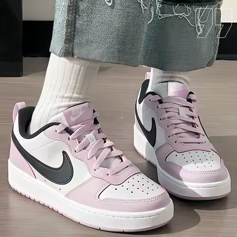 Nike Women's Sneakers Court Borough Trendy Fashion Low-Top Sneakers Casual Shoes Bq5448-005
