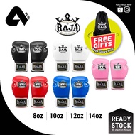 RAJA PREMIUM BOXING GLOVES (MUAY THAI, KICKBOXING & MMA TRAINING SPARRING GLOVES)