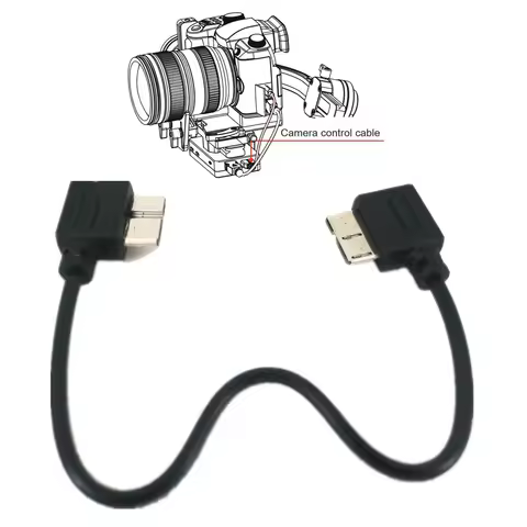 USB 3.0 to USB Micro Camera Control Cable for ZHIYUN Crane 3 LAB & Canon 1DX Mark Ⅱ 5DS R 5D Ⅳ Nikon