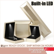 [SG SELLER] Premium Seamless LED Jewelry Box Luxury Engagement Ring Pendant Bangle Bracelet Necklace