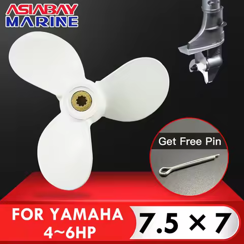 Outboard Propeller For Yamaha 4hp 5hp 6hp 7 1/2*7 Boat Motor Aluminum Alloy Screw 9 Spline Tooth 3 B