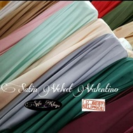 kain satin velvet grosir 1 roll