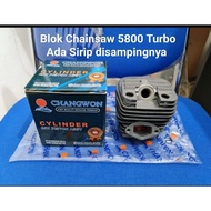 Block Chainsaw Turbo 5800 Cylinder Block Turbo Chainsaw Sinso 5800 (45.2mm)