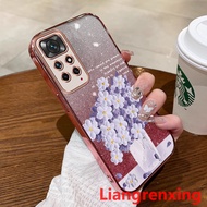 Casing redmi note 11 4g xiaomi redmi note 11s redmi note 11 pro 5g phone case Softcase Silicone shockproof Cover new design Cartoon Comics Flower SFYHH01