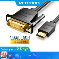 【HOT SALE】Vention HDMI to DVI Cable Bi-Directional DVI-D 24+1 Male to Male Support 1080P Compatible 