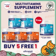 SG ULTRACAT Multivitamins Nutrition With Pre+Probiotic,IgG,Q10 by VetStates SG Chicken&Fish Organic(