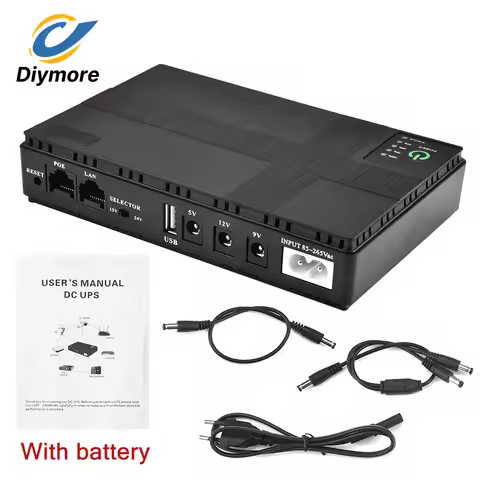 1018P 10400mAh Uninterruptible Power Supply UPS DC Backup Power Supply UPS Router Optical Modem Buil