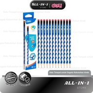 Deli Pencil 2B EC016-2B Graphite Pencil 2B School Exam Pencilbiru