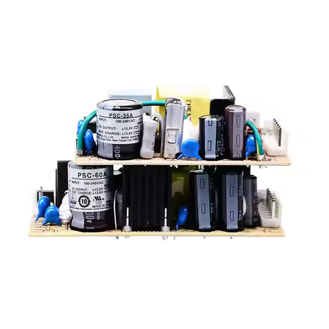 MEAN MELL PSC-60A-C)/PSC-60B 60W Single Output Battery Charger (UPS Function) - C = Closed