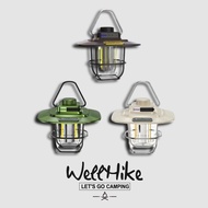 WellHike Retro Lampu Camping Gantung Tahan Lama / LED Camping Lamp Rechargeable / Waterproof Camping
