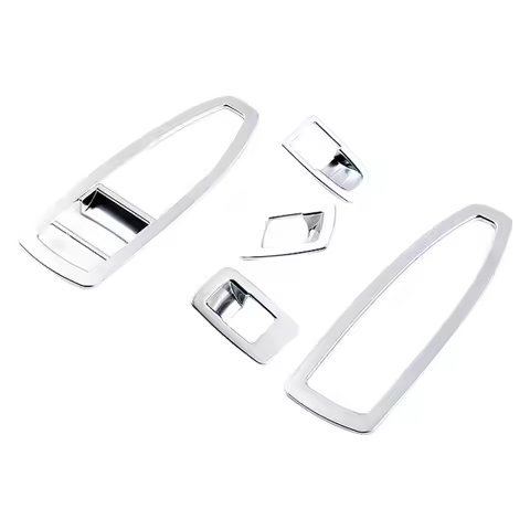 5Pcs ABS Matt Silver Chrome Door and Window Control Switch Panel Cover for BMW 3 GT X1 X2 1 3 4 Seri