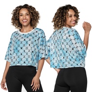 Zumba Fun And Happy Mesh Crop Top (เสื้อครอปออกกำลังกายซุมบ้า)