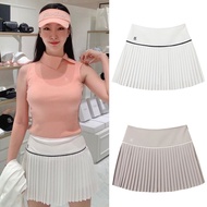 original Korean 2022 NEW Golf clothing pleated skirt white tennis fashion leisure too short skirt golf clearance Titleist style