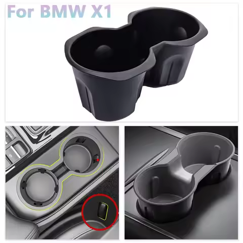 For BMW X1 IX1 2022 2023 BMW X2 IX2 2024 TPE Removable Center Console Cup Holder Anti-Slip Waterproo