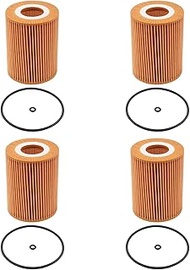 MOTOKU Set of 4 Engine Oil Filter with O-rings for Mercedes W211 W164 X164 W251 V212 S212 C207 E320 