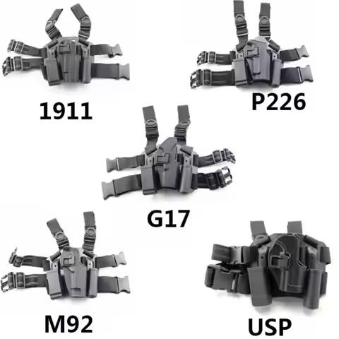 Quick Release Tactical Gun Holster for Glock 17 19 USP 1911 M92 P226 Outdoor Hidden Holster CS Gun L