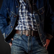 Flask Buckle Leather Belt-酒壺皮革腰帶